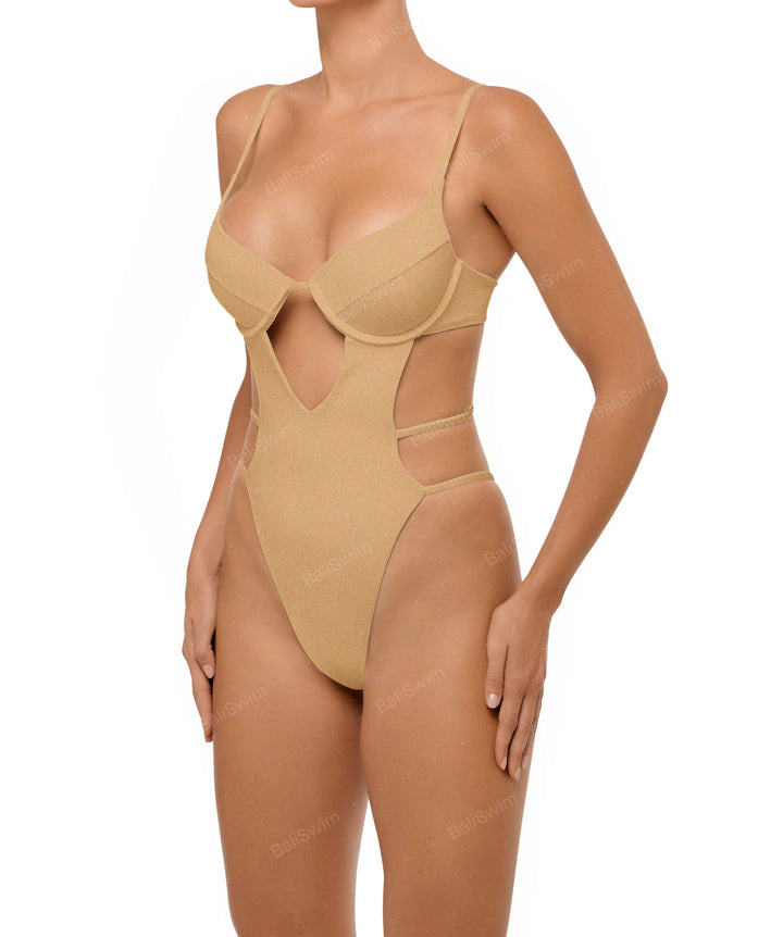 BSWS-S63 V-underwired CutOut One Piece