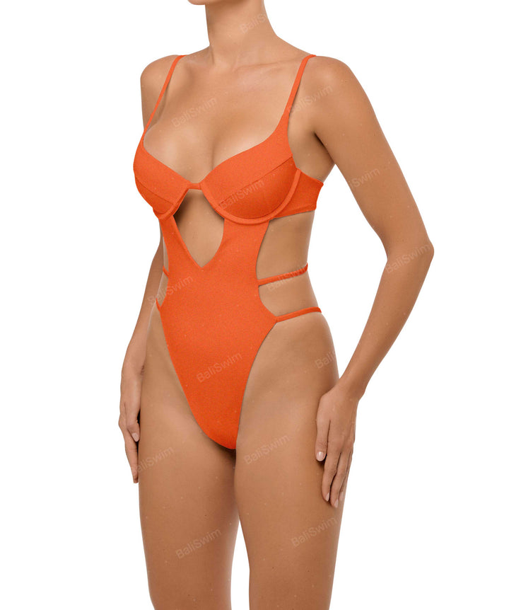 BSWS-S63 V-underwired CutOut One Piece