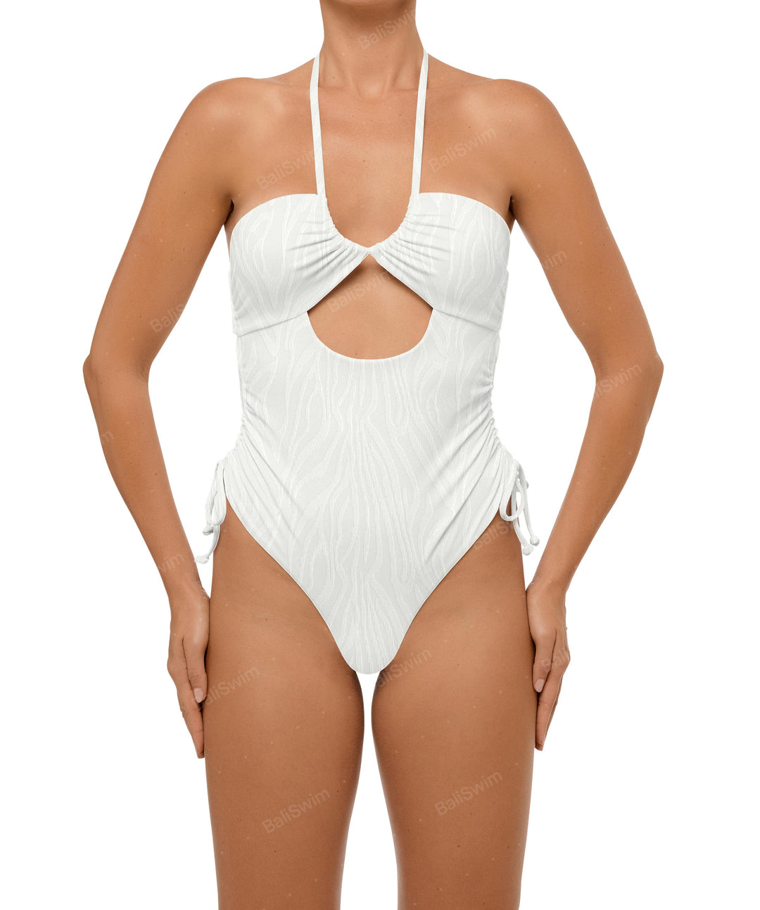 BSWS-S64 Peek a Boo Halter One Piece