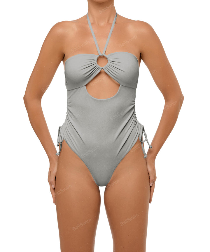 BSWS-S64 Peek a Boo Halter One Piece