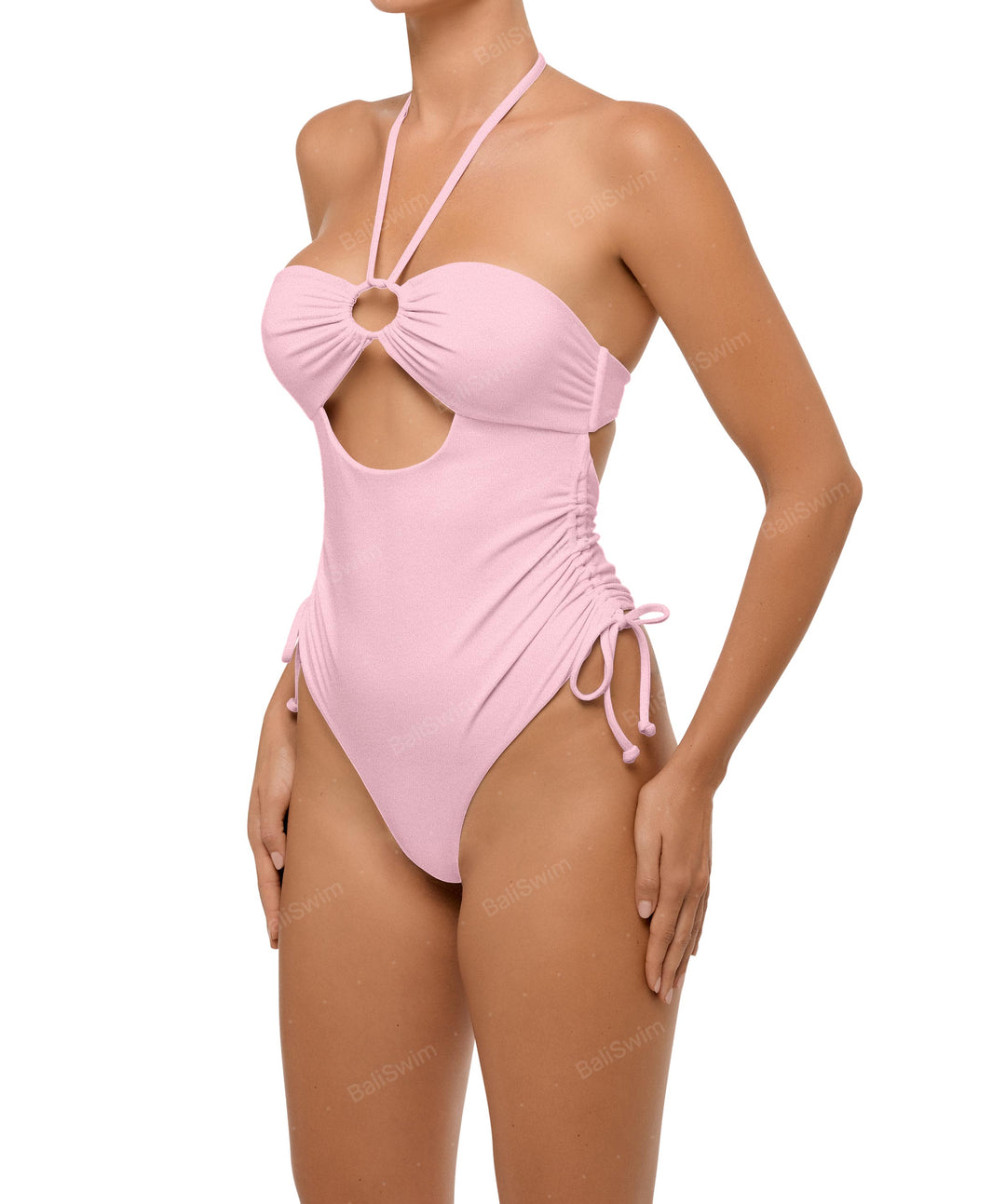 BSWS-S64 Peek a Boo Halter One Piece