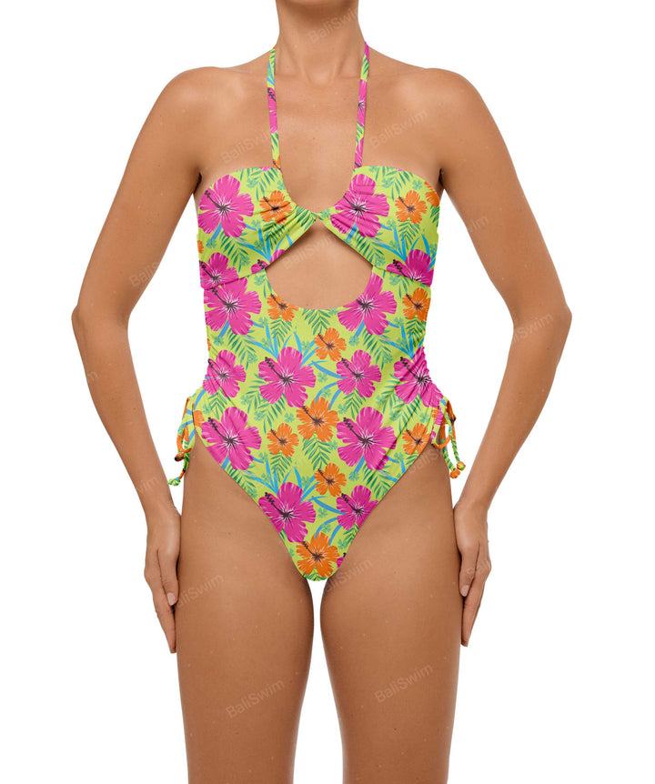 BSWS-S64 Peek a Boo Halter One Piece