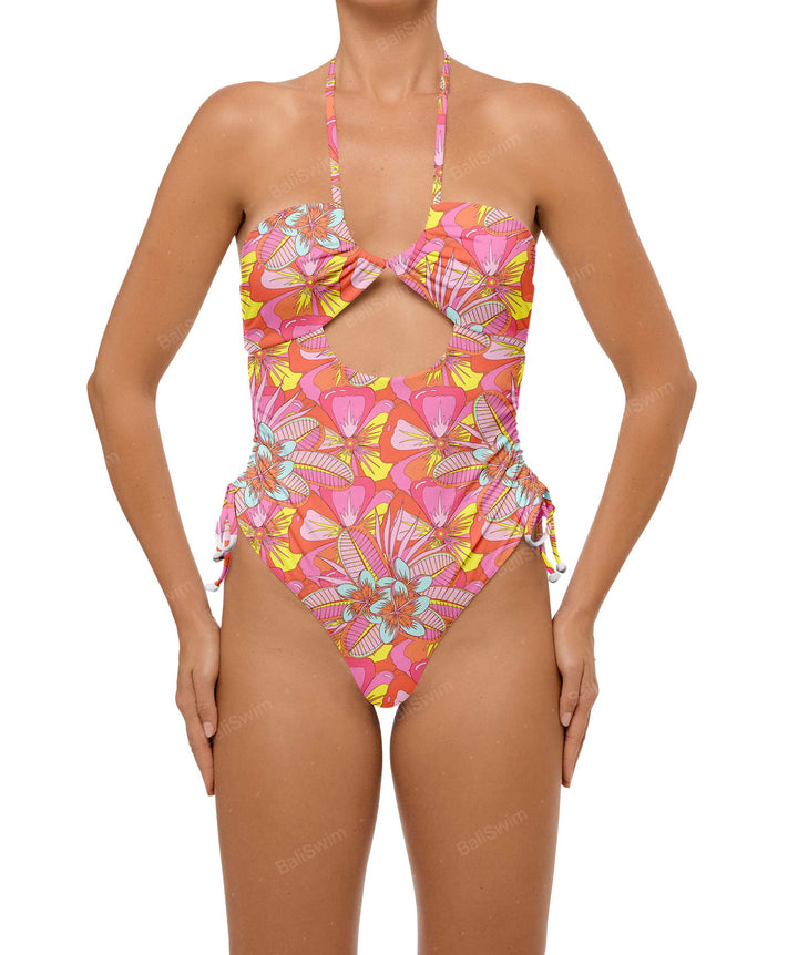 BSWS-S64 Peek a Boo Halter One Piece
