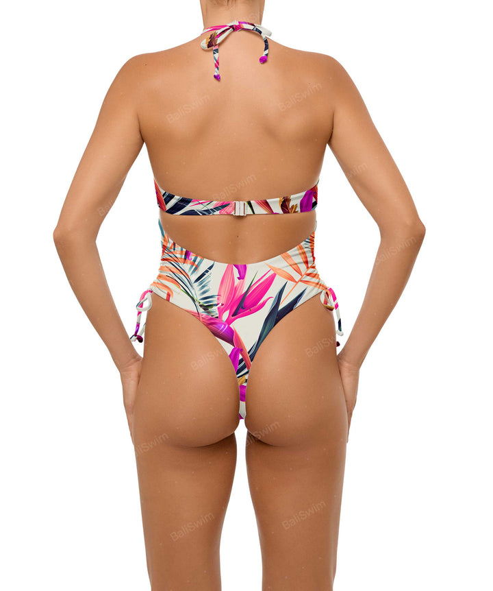 BSWS-S64 Peek a Boo Halter One Piece