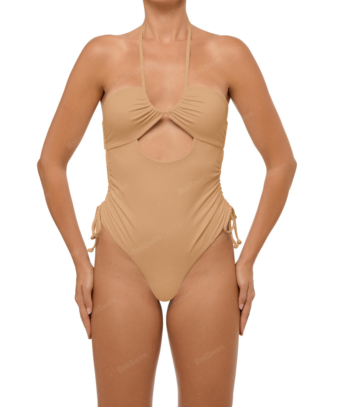 BSWS-S64 Peek a Boo Halter One Piece