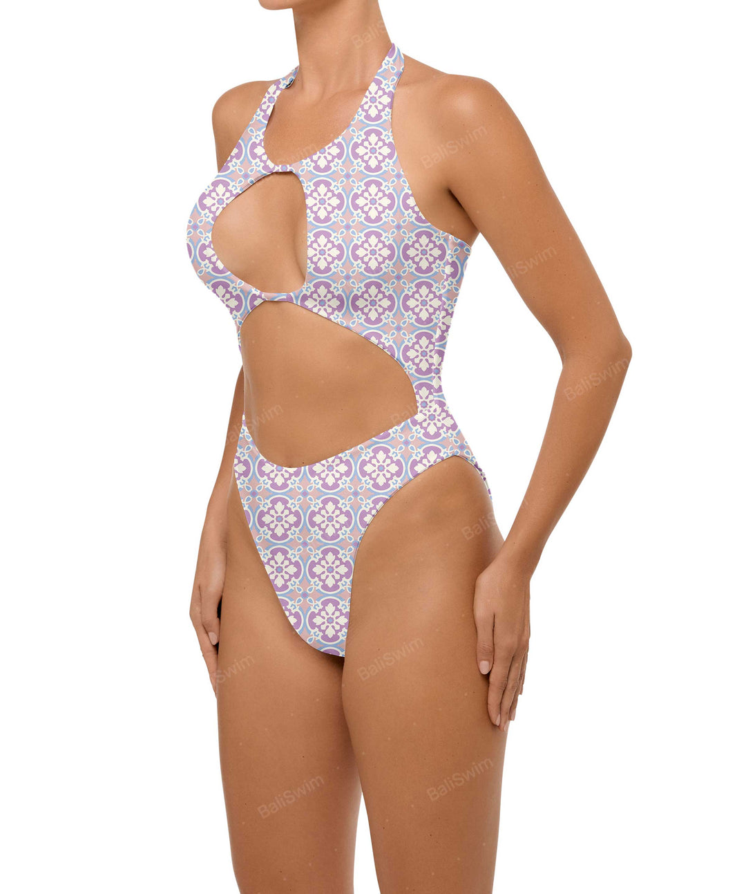 BSWS-S65 High Neck Keyhole One Piece