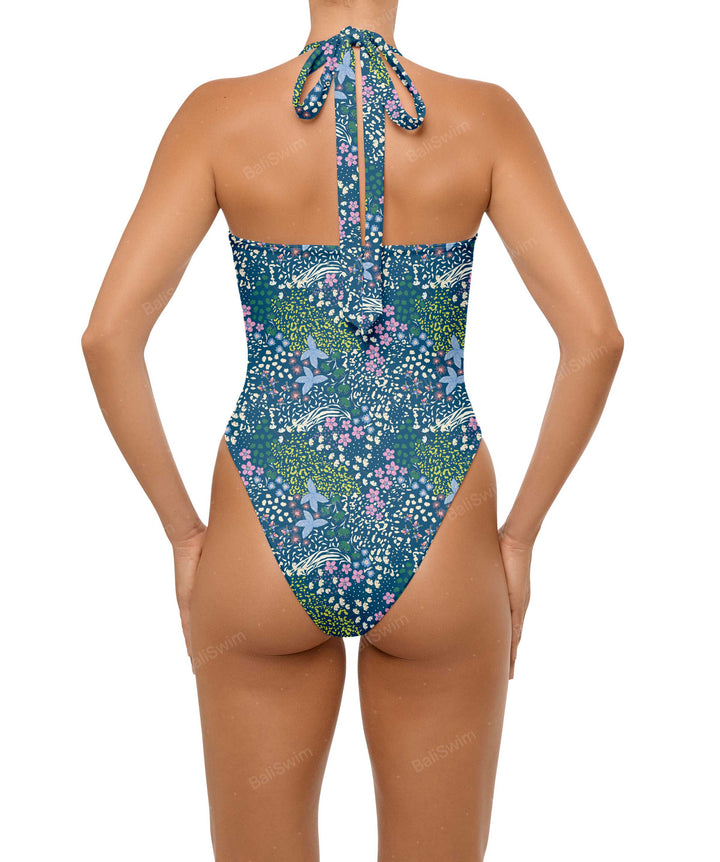 BSWS-S65 High Neck Keyhole One Piece