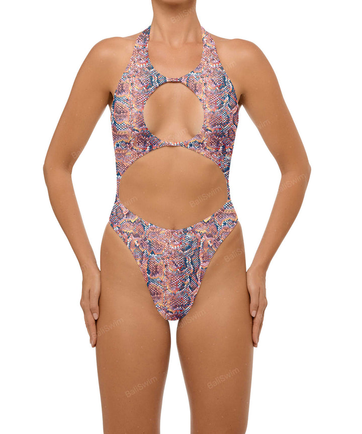 BSWS-S65 High Neck Keyhole One Piece