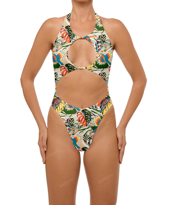 BSWS-S65 High Neck Keyhole One Piece