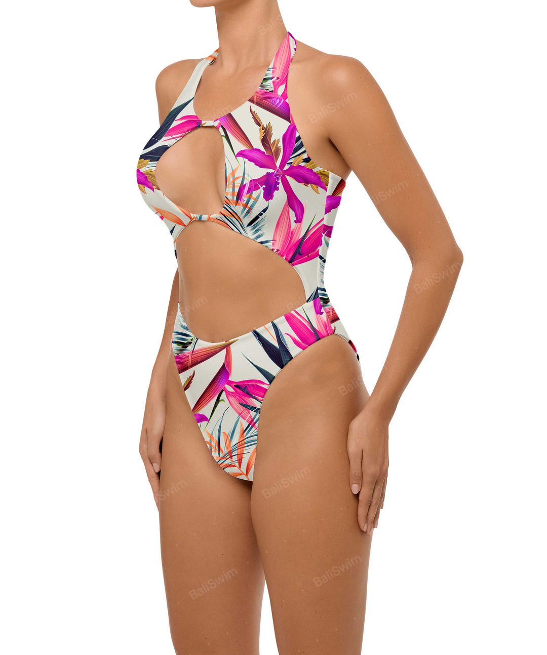 BSWS-S65 High Neck Keyhole One Piece