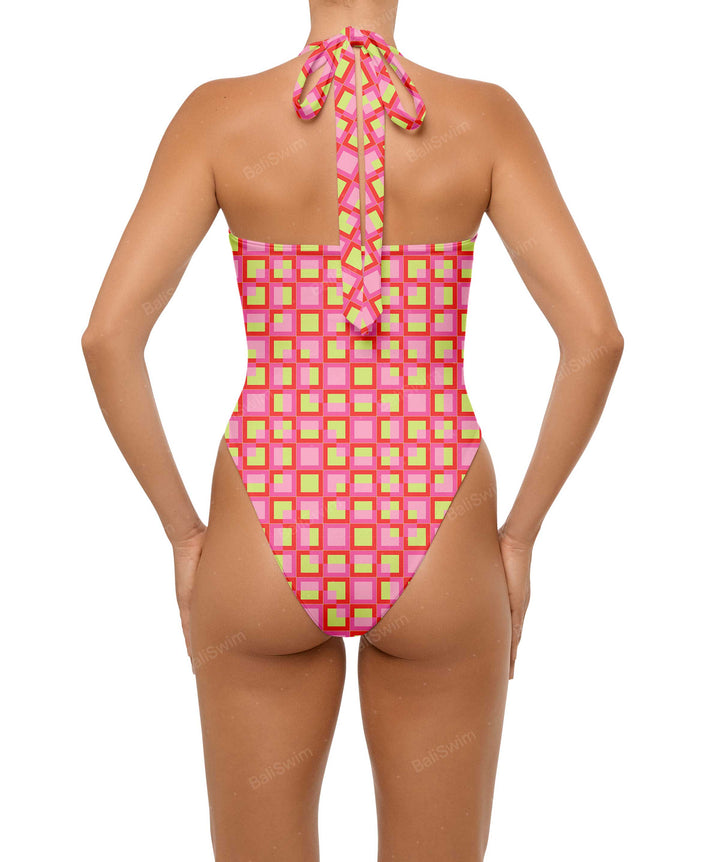 BSWS-S65 High Neck Keyhole One Piece