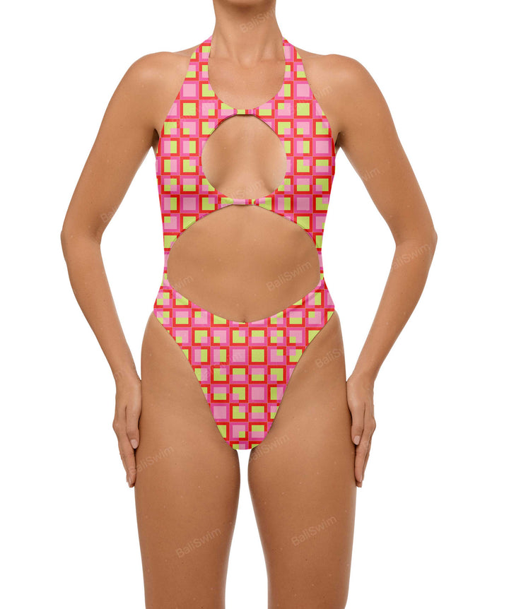 BSWS-S65 High Neck Keyhole One Piece