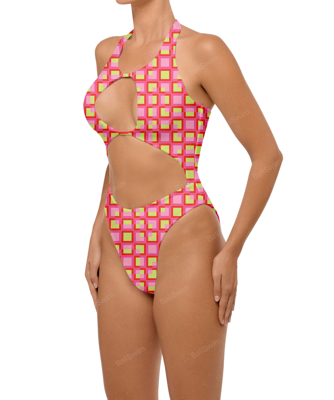 BSWS-S65 High Neck Keyhole One Piece