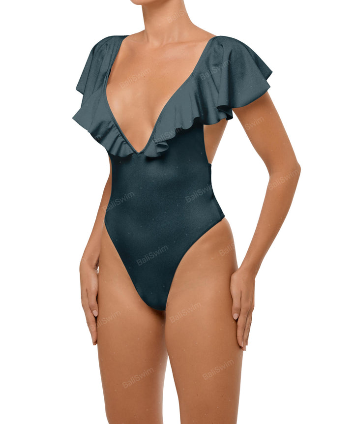 BSWS-S66 Flounce Sleeves One Piece