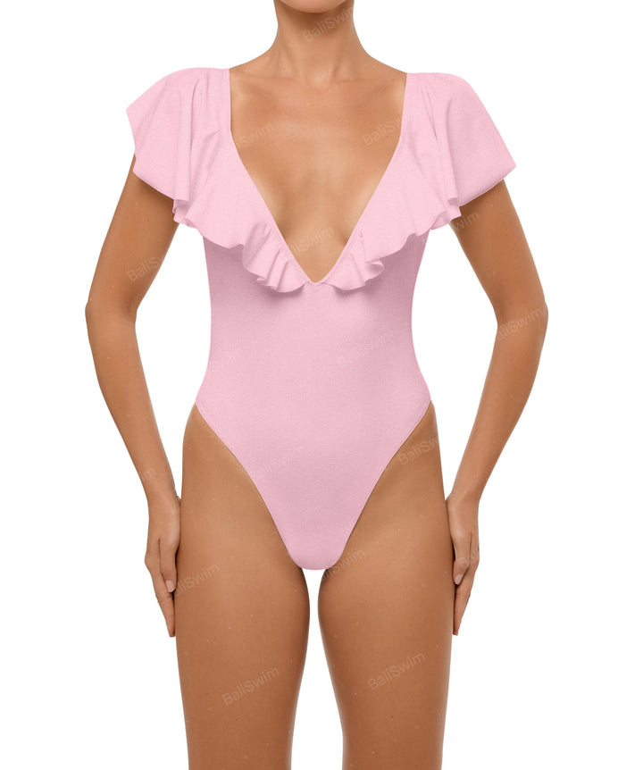 BSWS-S66 Flounce Sleeves One Piece