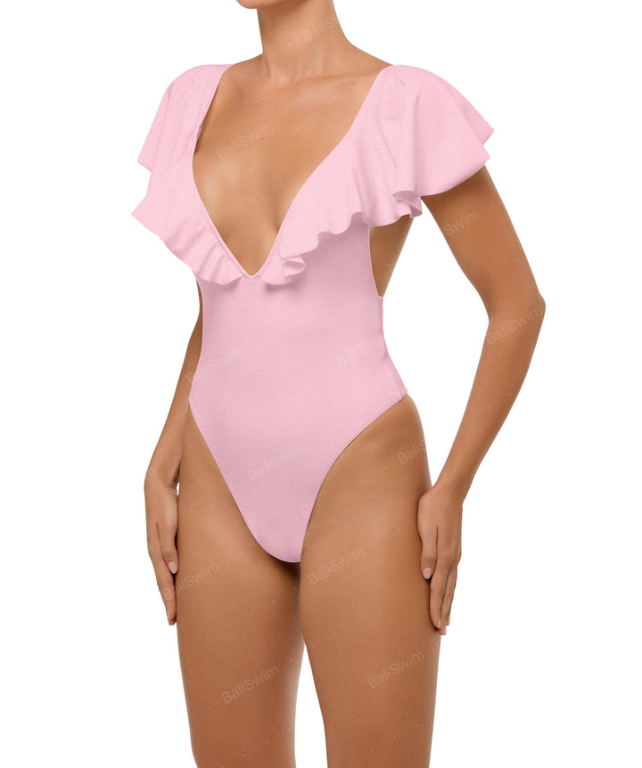 BSWS-S66 Flounce Sleeves One Piece