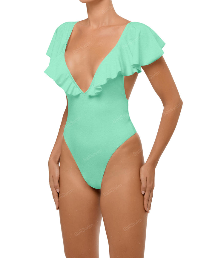 BSWS-S66 Flounce Sleeves One Piece
