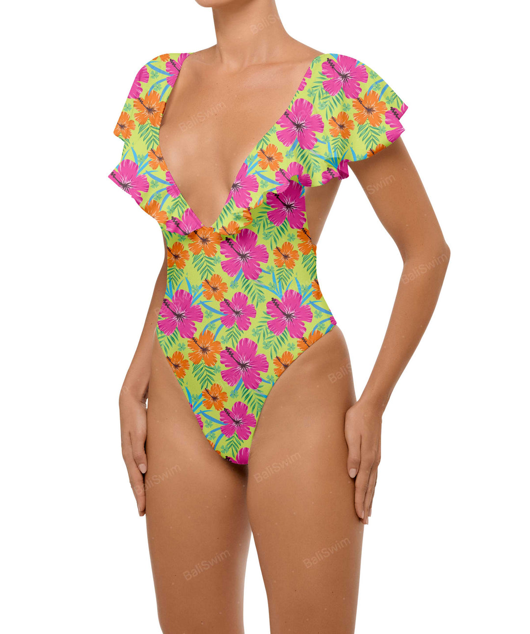 BSWS-S66 Flounce Sleeves One Piece