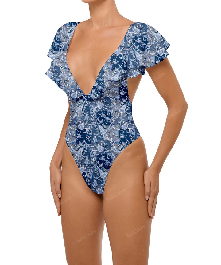BSWS-S66 Flounce Sleeves One Piece