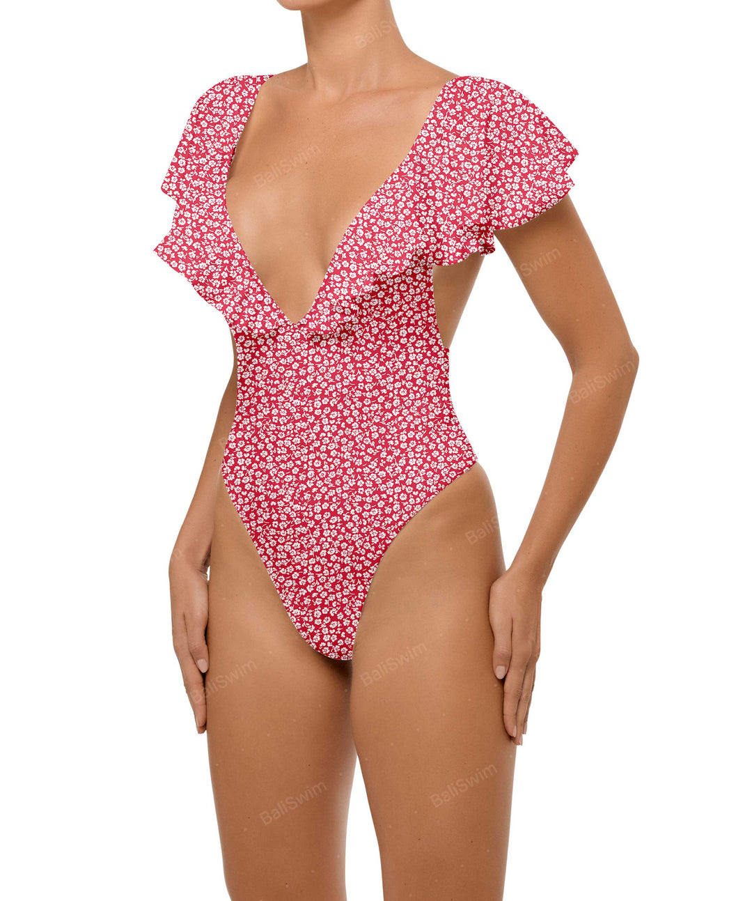 BSWS-S66 Flounce Sleeves One Piece