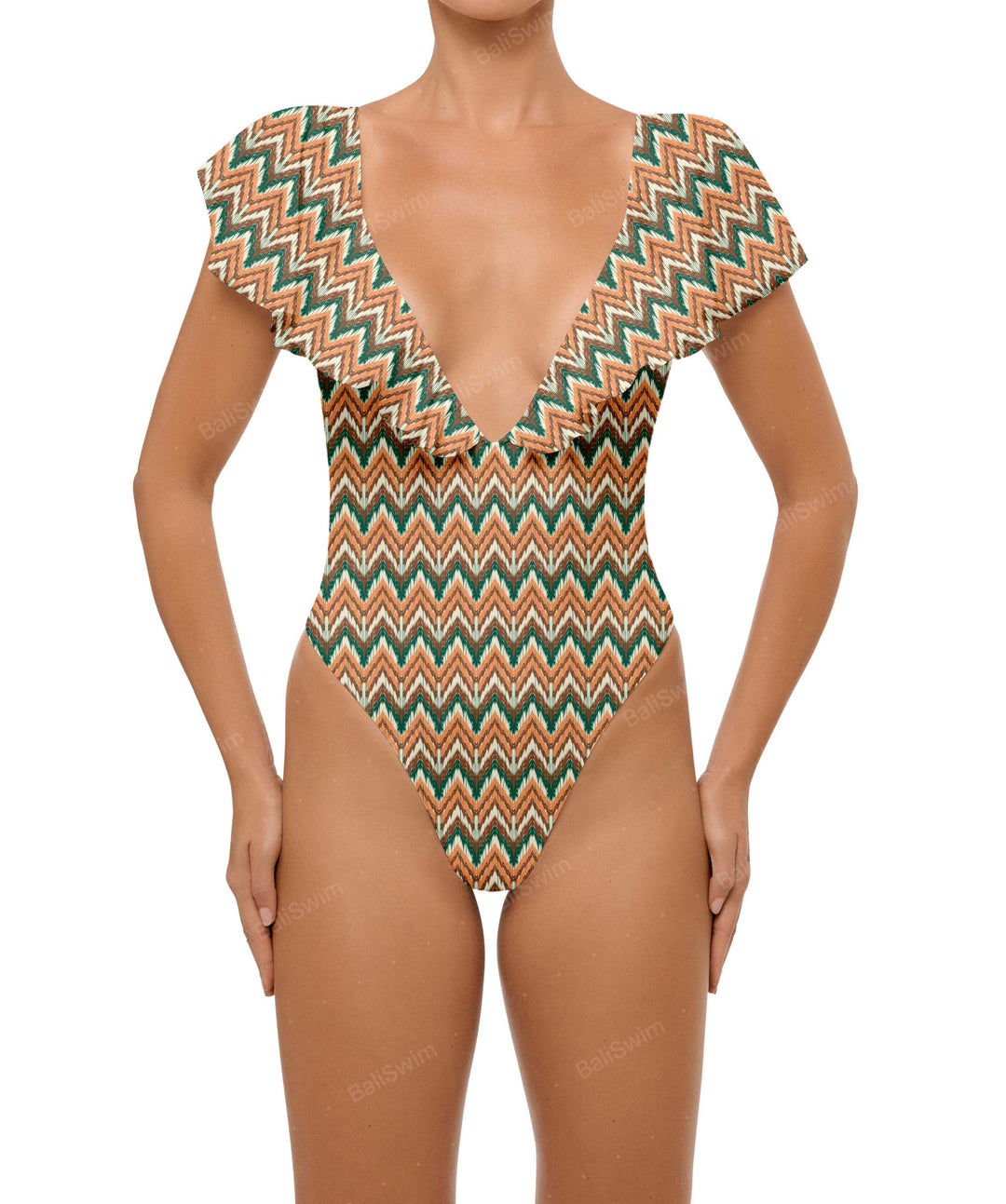 BSWS-S66 Flounce Sleeves One Piece