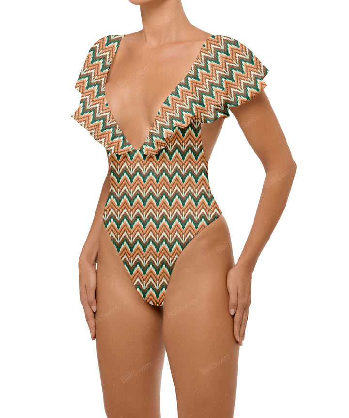 BSWS-S66 Flounce Sleeves One Piece