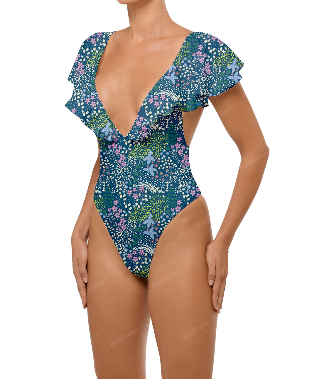 BSWS-S66 Flounce Sleeves One Piece