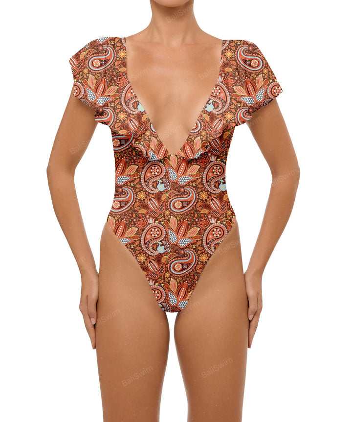 BSWS-S66 Flounce Sleeves One Piece