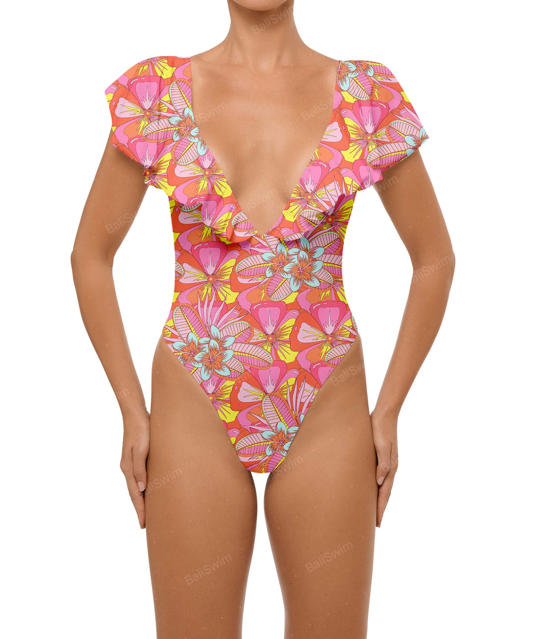 BSWS-S66 Flounce Sleeves One Piece