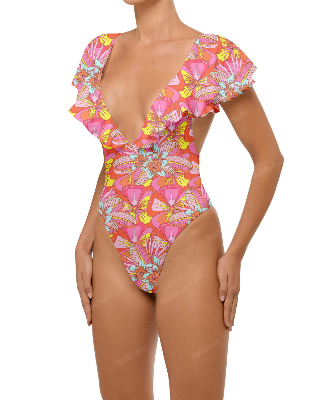BSWS-S66 Flounce Sleeves One Piece