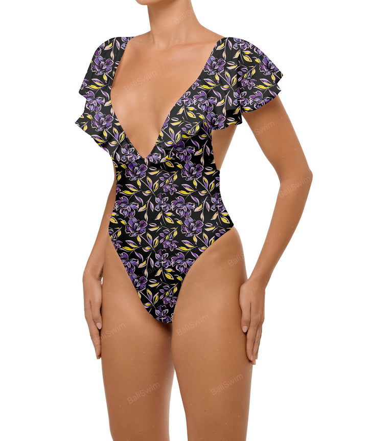 BSWS-S66 Flounce Sleeves One Piece