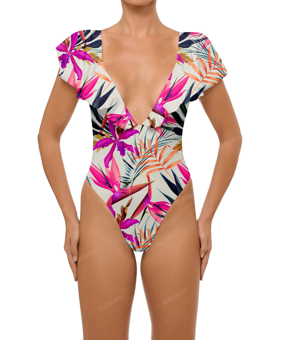 BSWS-S66 Flounce Sleeves One Piece