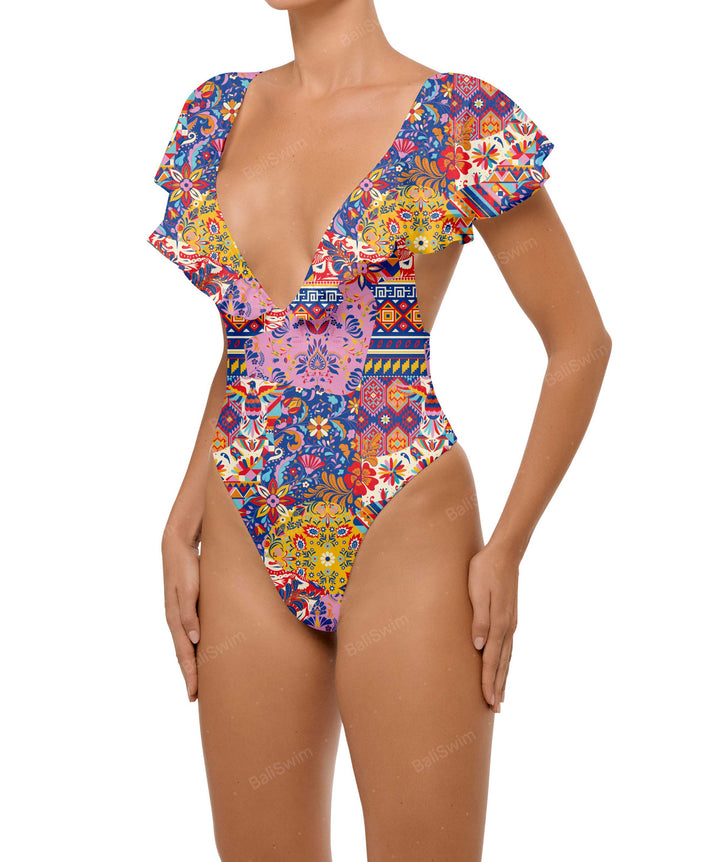 BSWS-S66 Flounce Sleeves One Piece