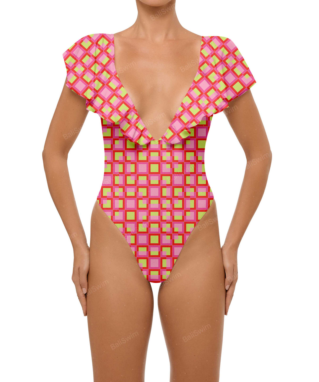 BSWS-S66 Flounce Sleeves One Piece