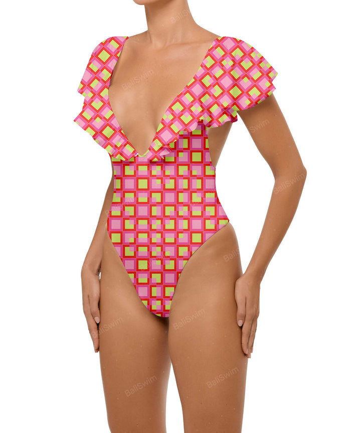 BSWS-S66 Flounce Sleeves One Piece