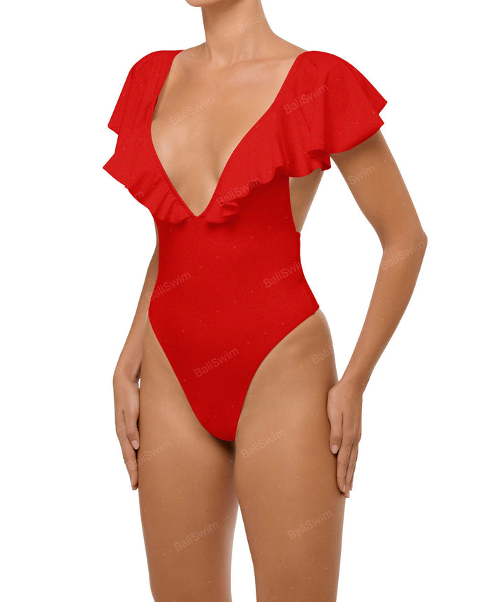 BSWS-S66 Flounce Sleeves One Piece