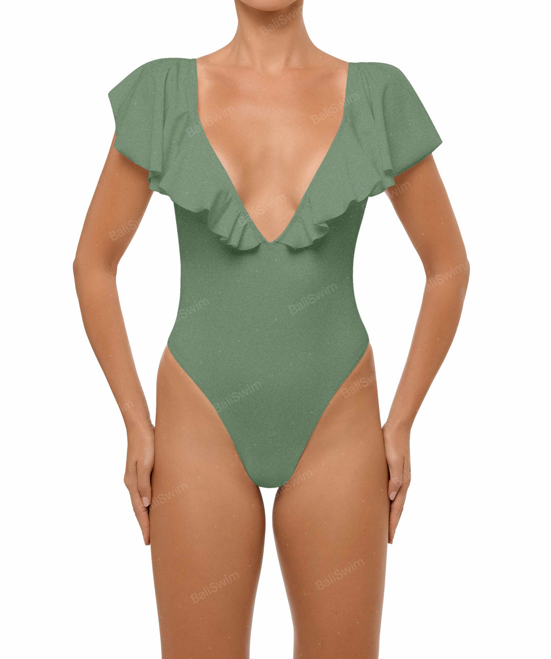 BSWS-S66 Flounce Sleeves One Piece