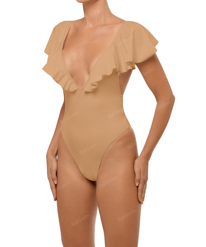 BSWS-S66 Flounce Sleeves One Piece