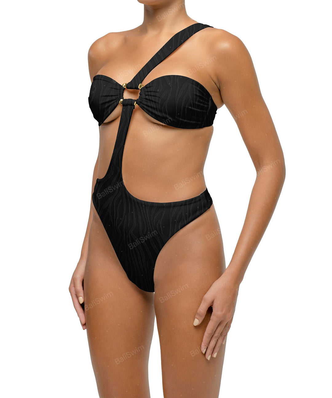 BSWS-S67 Asymetric Wave Ring One Piece