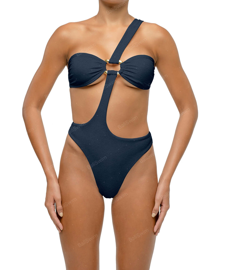 BSWS-S67 Asymetric Wave Ring One Piece