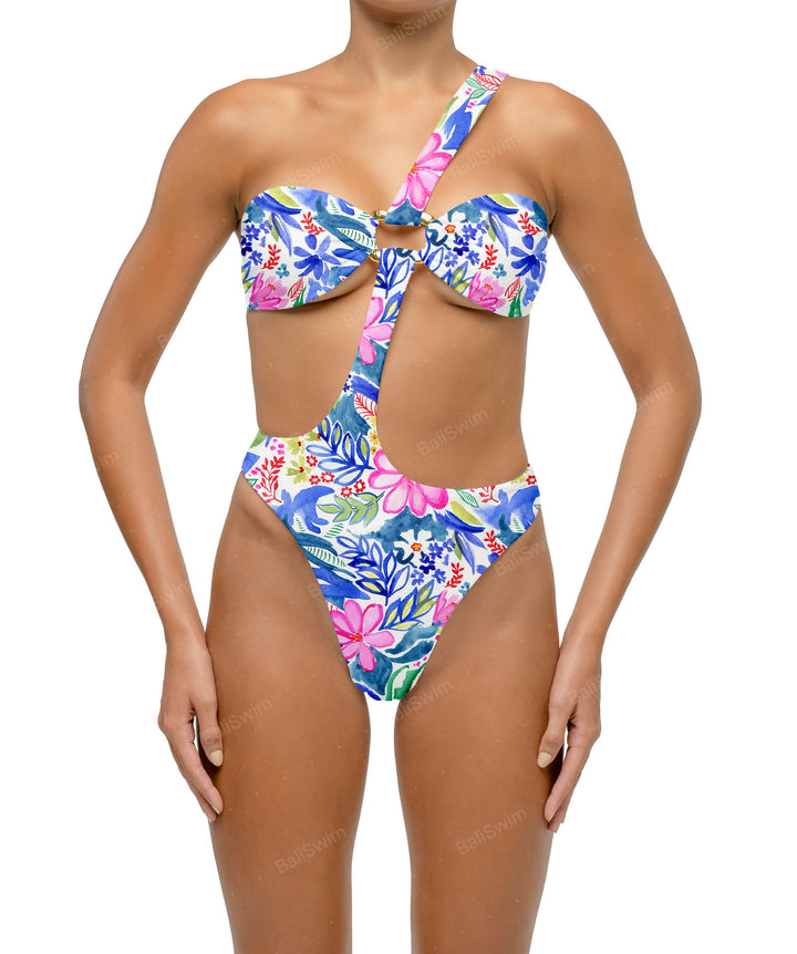 BSWS-S67 Asymetric Wave Ring One Piece