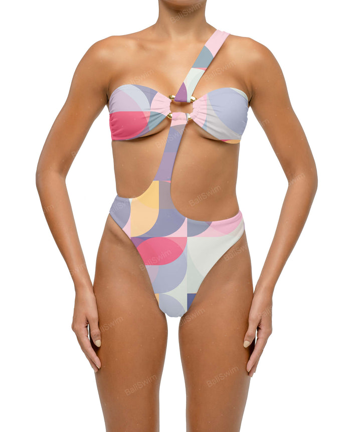 BSWS-S67 Asymetric Wave Ring One Piece