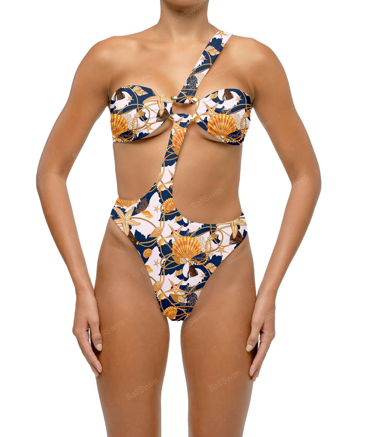 BSWS-S67 Asymetric Wave Ring One Piece