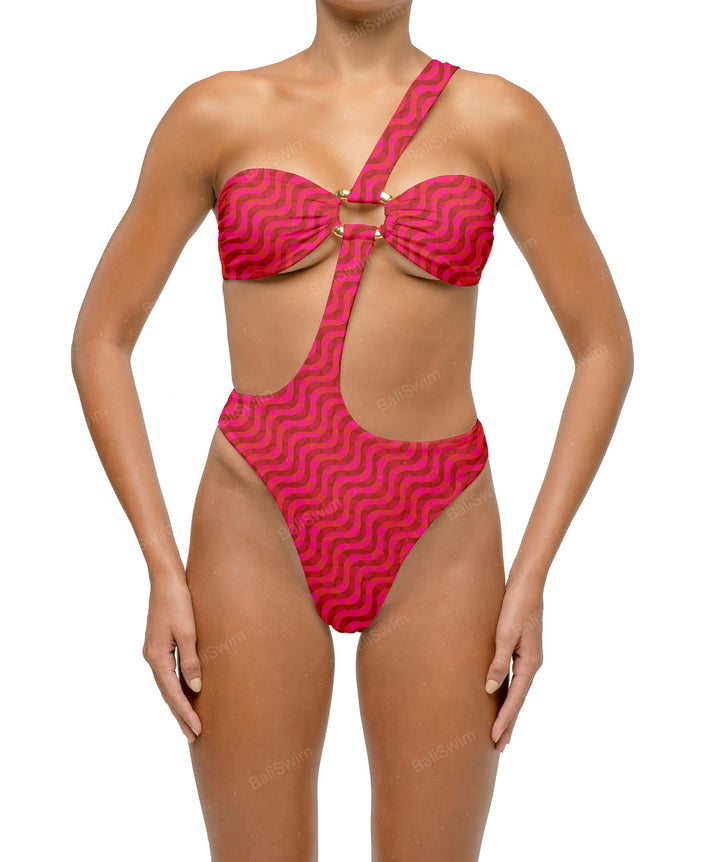 BSWS-S67 Asymetric Wave Ring One Piece