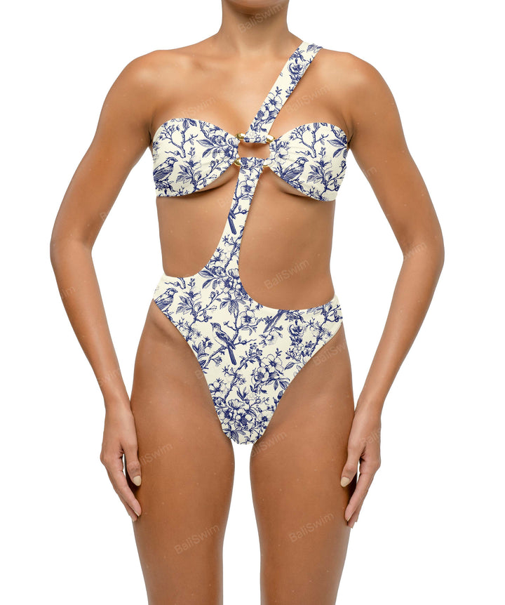 BSWS-S67 Asymetric Wave Ring One Piece