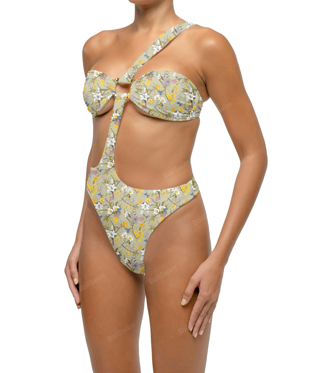 BSWS-S67 Asymetric Wave Ring One Piece