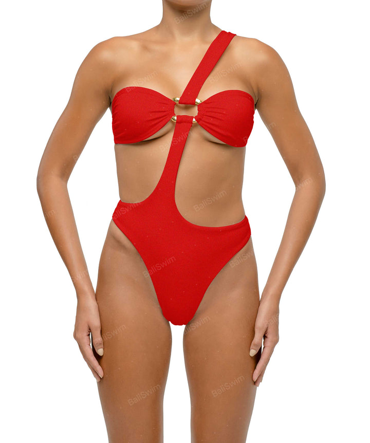 BSWS-S67 Asymetric Wave Ring One Piece