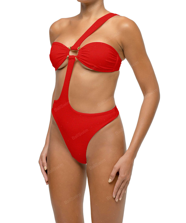 BSWS-S67 Asymetric Wave Ring One Piece