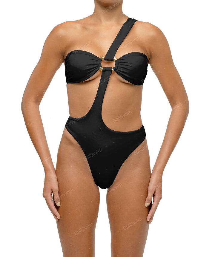 BSWS-S67 Asymetric Wave Ring One Piece