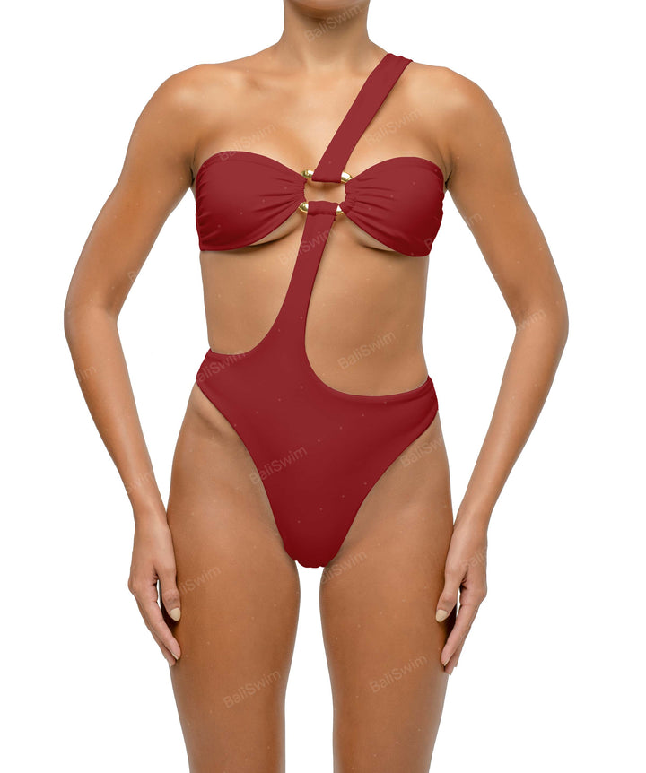 BSWS-S67 Asymetric Wave Ring One Piece